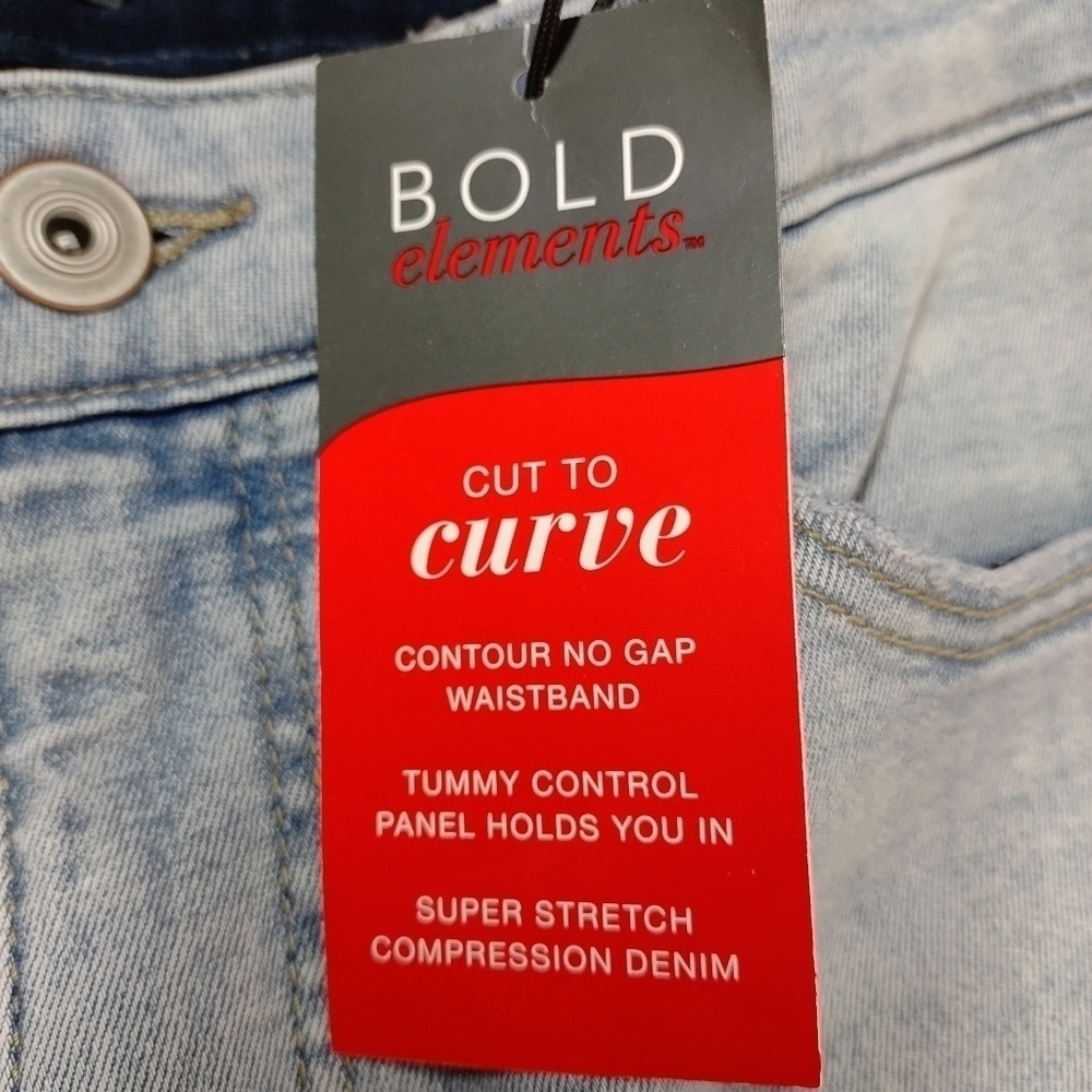 Bold Elements Tummy Control Push Up Capri Jeans S… - image 8